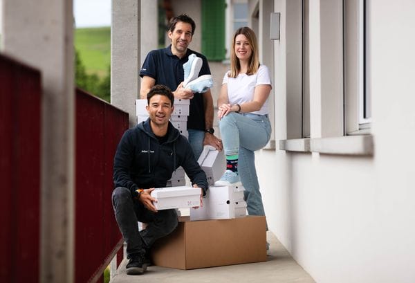 Karl Müller, Claudio Minder und Alessia Schrepfer (von links)