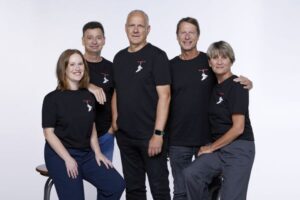 Das Lotto-Vertriebsteam (von links): Henrike Träder, Matthias Bahl, Rolf Schmittel, Ume Semrau und Nadja Molnar