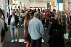 Blick in die Messehalle