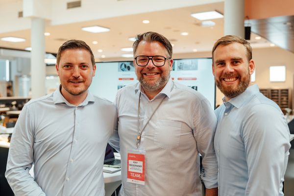 Das Projektteam zur SABU-Vorteilswelt (von links): Kevin Braatz (Servicon), Kay Wegerhoff (SABU), Michael Schäl (Servicon)