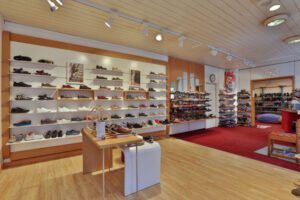 Blick in das Schuhhaus Kranz