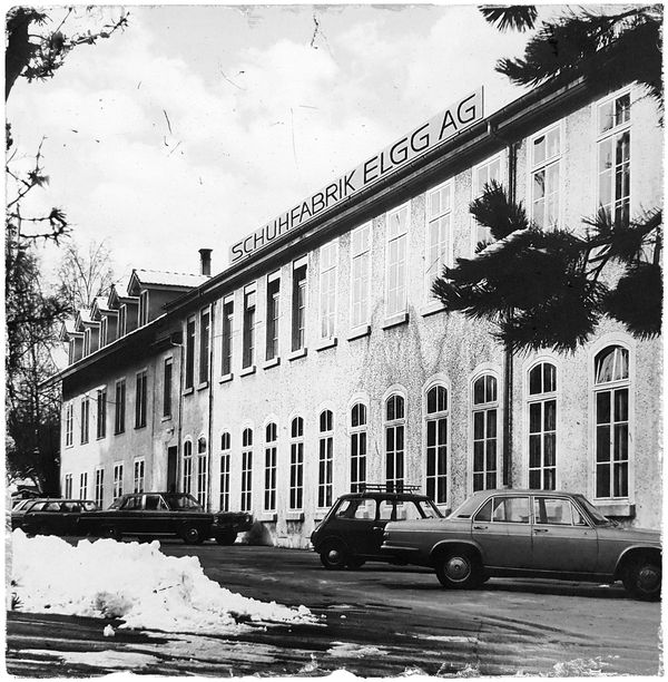 Das Fabrikgebäude von ELGG Anfang der 1970er Jahre