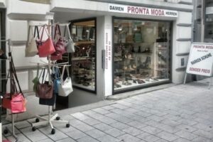 Das Schuhgeschäft Pronta Moda in den Hamburger Colonnaden