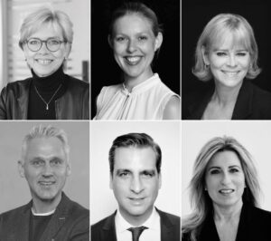 Der neue Vorstand: Ulrike Kähler, Theresa Winkels, Mirjam Dietz (obere Reihe von links), Marc Frwyberg, Manuel Farrokh und Bernadette Bitterroff (unter Reihe von links)