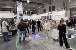 Blick in die Messehallen