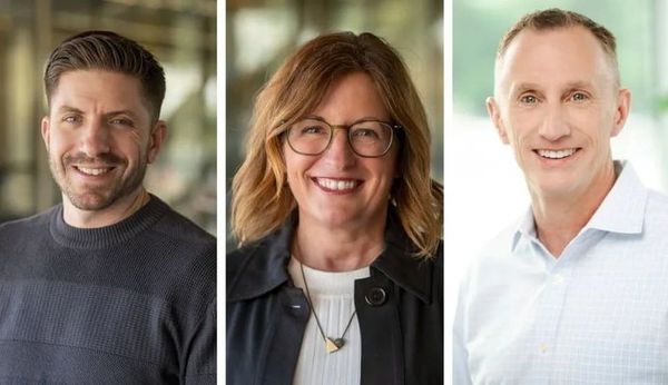 Carson Caprara, Melanie Allen und Mike Billish (von links)