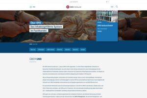 Screenshot der neuen GMS-Website