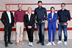 CEO und Aufsichtsrat der Sport 2000 Group International (von links): Martin Kössler, Nikolay Tzonov, Margit Gosau, Gian-Albert Munch, Chantal Dubbert und Dominik Solleder.