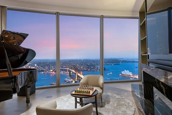 Blick aus der Wohnung im Crown Tower in Sydney