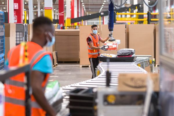 Blick in den Amazon Versand. (Foto: Amazon)