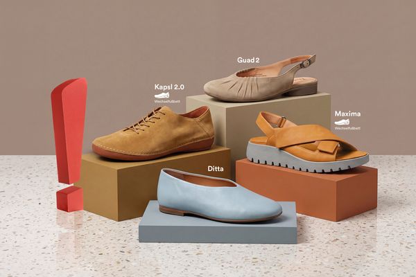 Die vier Schuhgruppen mit verbesserter Kalkutionsmarge