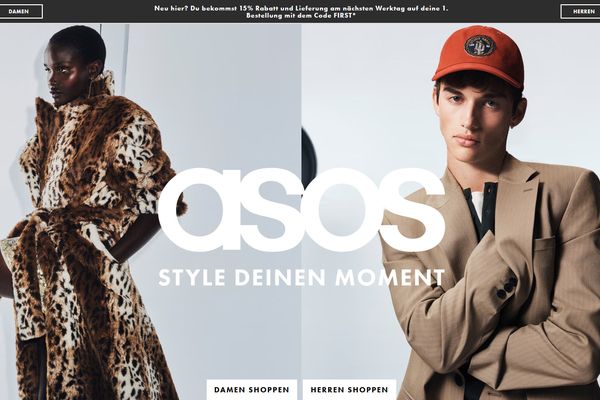 Die Asos-Website