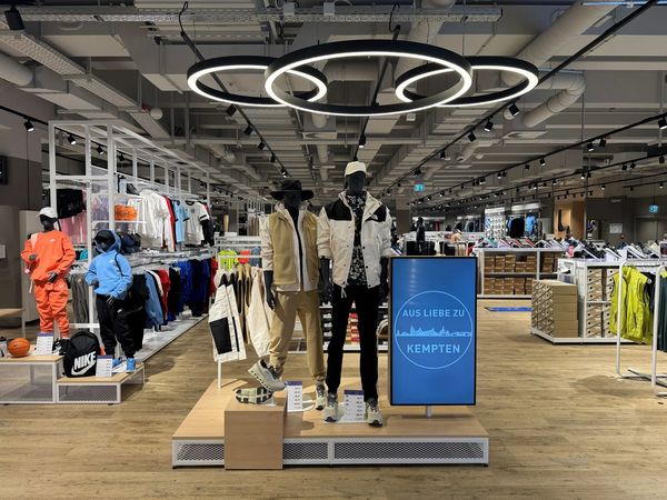 Blick in den neuen Store in Kempten