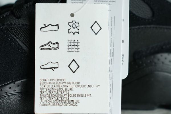 Etikett mit Schuhkennzeichnung