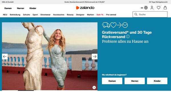 Zalando ist in Österreich der umsatzstärkste Online-Modehändler.