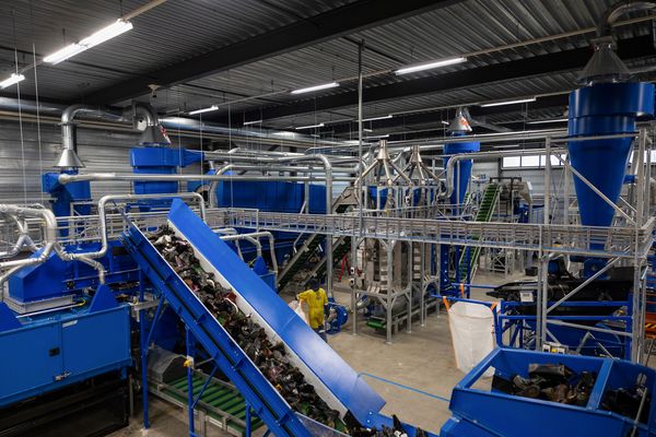 Recycling-Anlage von FastFeetGruinded in den Niederlanden.