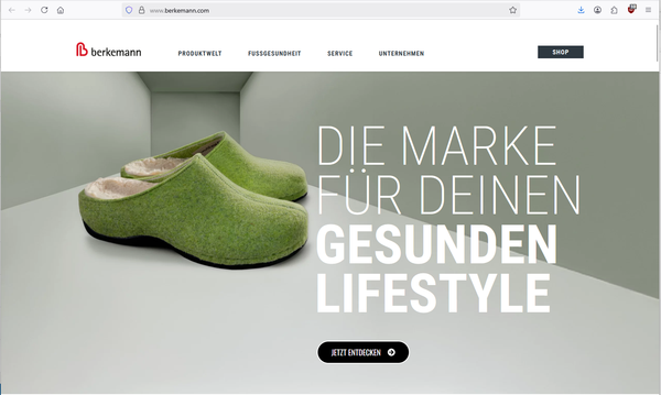 Die neue Berkemann-Homepage