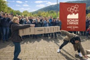 Geschicklichkeit war bei der „Schuhlympiade“ gefragt.