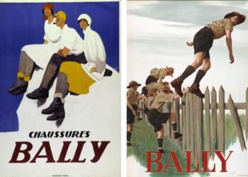 Bally-Poster von 1924 (links) und 1947 (rechts)