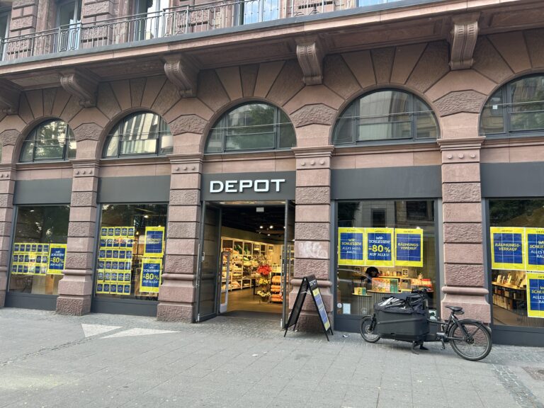 Die Depot-Filiale in der Frankfurter Kaiserstraße wurde bereits geschlossen.