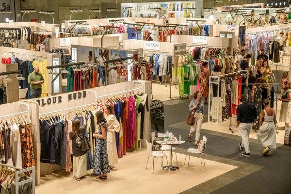 Blick in die Messehalle