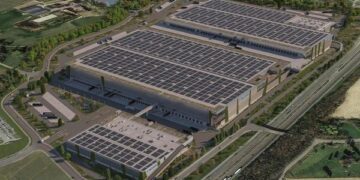 So wird das neue Logistikcenter in Lüttich aussehen.
