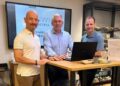 Gemeinsam für die digitale Zukunft des Schuhfachhandels (von links): Stefan Nicolai, Geschäftsführer ECC European Clearing Center, Andreas Mayer, Geschäftsführer der ANWR Austria, und Roland Fuschlberger von Schuhmoden Fuschlberger.