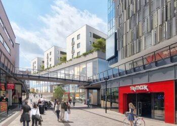 So soll das ehemalige Kaufhof Areal in Paderborn einmal aussehen. (Foto: engel & haehnel)
