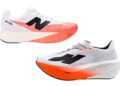 Eine Ähnlickkeit der Logos ist zweifellos vorhanden. Laufschuhe von New Balance (oben) und Kiprun.